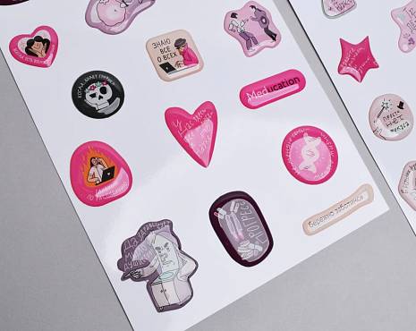 Пример работ «Наклейки со смолой» №18